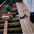 Me working on my senior project, my deck